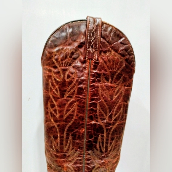 HANDMADE LEATHER REPTILE WESTERN BOOTS - Picture 3 of 14